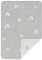 LÄSSIG Babystrickdecke Kuscheldecke Babydecke gewebt 100% Bio Baumwolle GOTS/Woven Blanket Rainbow grey