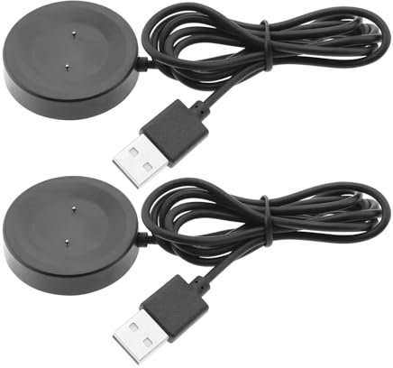SING F LTD Lot de 2 Chargeurs Magnétiques Aimantés USB pour Montre Intelligente Connectée avec Longueur de 1 m, Compatible avec Huawei Watch GT Classic Sport GT2 GT2E, Noir