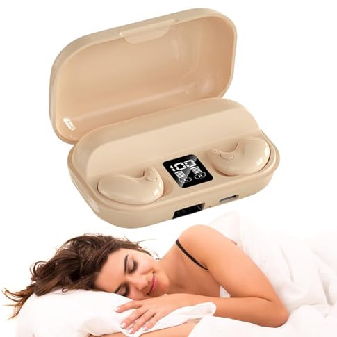Invisible Sleep Headphones Mini Small Wireless Earbuds for Sleeping White Pink Earphones for Small Ears Kids Earbuds Bluetooth Sleep Ear Phones Bluetooth Headphones Noise Cancelling Ear Buds Wireless