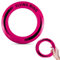 1x Pink Flying Ring Skimmer Disc Toy, Professional Flying Disc Throw and Catch Toy, Flyer Disc Gift for Boys Girls, Kids Adults Summer Beach Outdoor Garden Play Frisbee Ring Size 25cm