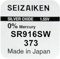 Batteria per orologio Seizaiken 373 SR916SW 1,55V, ossido d'argento, Made in Japan, 1,5V