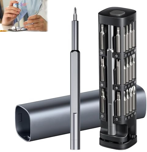 Raheem 46 in 1 Precision Screwdriver Set Small Screwdriver Allen Key Set Mini Screwdriver Set Tools with 42 Magneitc Bits Torx Star Repair Tool Kit for Repair Phone, Laptop, Watch, Camera Etc
