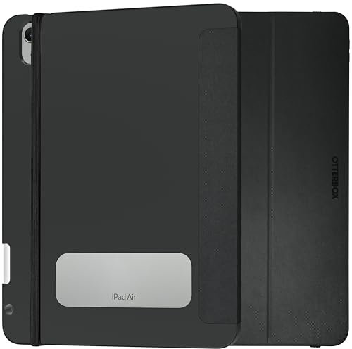 OtterBox React Folio Case for iPad Air 11 M2 (2024)/iPad Air 10.9 (2022/2020), Shockproof, Drop proof, Ultra-Slim Protective Folio Case, Tested to Military Standard, Black, Non-Retail Packaging