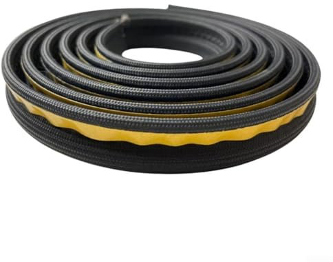 Babominimer Pegamento adhesivo para puerta de estufa, estufa de leña, horno, fuego, color negro, mantiene el calor en eficazmente resistente hasta 550 °C (2 metros)