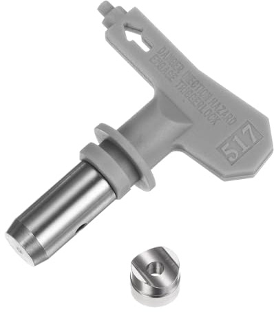 sourcing map Reversible Spray Tips for Airless Sprayer 517 Paint Spray Nozzle, Grey