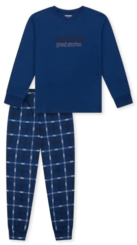 Schiesser Jungen Schlafanzug Set lang - 100% Organic Bio Baumwolle - Größe 140 bis 176