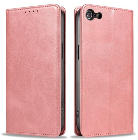 LBH Handyhülle Smartphone-Hülle für Apple iPhone 6 Klapphülle Magnetverschluss Kartenfächer Geldfach Standfunktion Case Etui Rundumschutz Schutzhülle Rosa
