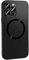 KEYGEM Magnetic Charging Aluminum Metal Bumper Matte Shell for iPhone, Aluminum Metal Charging Frosted Protective Case for iPhone 14 13 12 Pro Max (for 12,black)