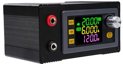 Regulador de Voltaje 12V Buck Boost Convertidor Step up down Convertidor CC 6-36V a CC 0-36V 150W 7A, VA Color LCD, Módulo de Carga Solar Regulador de Voltaje (XY-SK150 Terminado Producto)