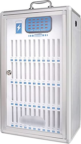 IUBGFTO Cell Phone Charging Stations Cell Phone Lock Box Mobile Phone Charging Storage Cabinet USB Interface Transparent Lockable Wall-Mounted Mobile Phone Safe Deposit Box