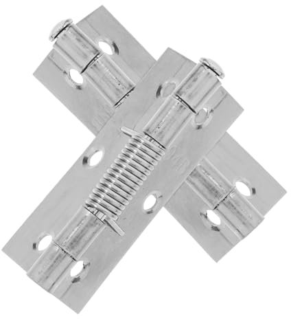 DIYEAH 2Pièces Charnières de Porte à Fermeture Automatique Acier Inoxydable Charnières Robustes pour Portes Armoire et Installation Facile et Durable
