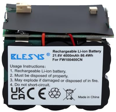 BLESYS Batterie pour Tineco Floor One S5 Extreme Aspirateur (21,6V 86,4Wh)