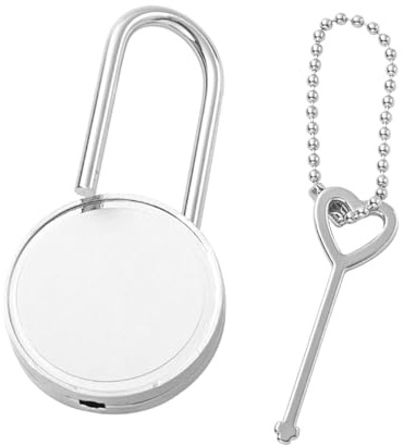 Orivin Cadenas d'amour avec gravure et clé, photo personnalisée, nom, date, cadenas en alliage avec gravure, cadeaux personnalisés pour femmes et hommes