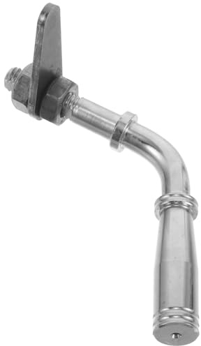Toyvian Ergonomischer Kaminofen Türgriff aus Edelstahl Hitzebeständig und Langlebig 11x7x1,6cm Ersatz für Wohnzimmer Holzofen im Retro Stil