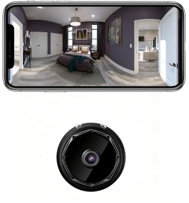 keft Spy Hidden Camera 1080P WiFi Mini Wireless Home Security - Black