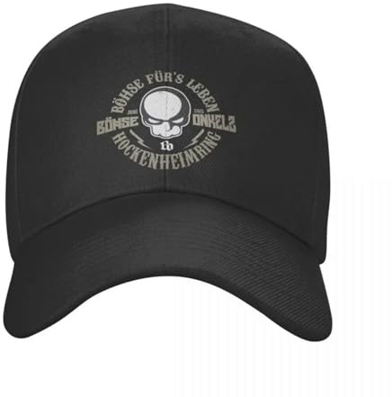 Deutsch Rock bohse Onkelz Schädel Basecap Unisex – Rock und Metal Baseball Cap für Musik und Festival Fans – Atmungsaktive Baumwolle, Verstellbar für Alltag und Outdoor