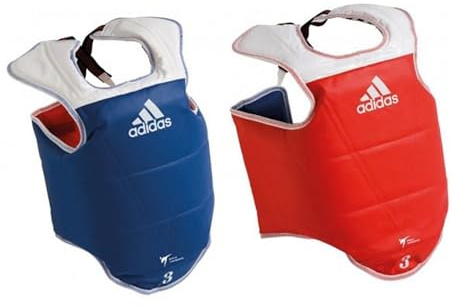 adidas WT Taekwondo Martial Arts TKD Body Protecteur Poitrine Arts Martiaux Unisexe Adulte Bleu Extra Small