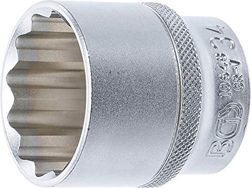 BGS 10648 | Llave de vaso 12 caras | entrada 12,5 mm (1/2) | 34 mm