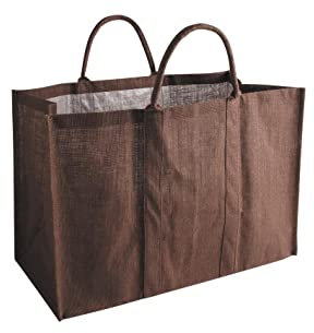 AUBRY GASPARD AG1070 Sac a buches Jute Marron 60x30x40