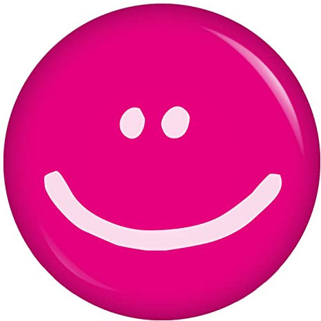 Kiwikatze® Kleine Freunde - Smiley pink 37mm Button Ansteckbutton Geschenk Mitbringsel