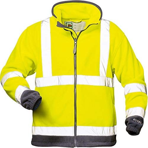 Elysee Warnschutz-Fleecejacke Valentin, 1 Stück, Größe S, gelb/marine, 22709-S