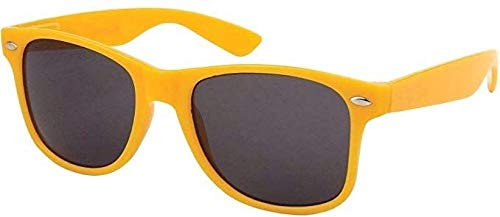 Boolavard ® 4026 Lunettes de soleil modèle Nerd (Teinte Jaune)
