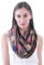 Lina & Lily Damen Loop Schal Schlauchschal mit Eulen-Print (Grau)