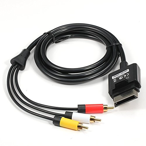 Childhood 1.8M Audio Vidéo AV RCA Câble Vidéo Composite Câble Pour Xbox 360 Slim