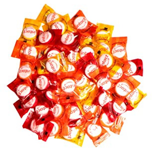 intact Traubenzucker Bonbons einzeln verpackt • 500g pro Beutel • 100% Vegan (Frucht-Mix)