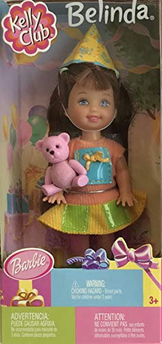 Mattel Geburtstagsparty Belinda Puppe mit rosa Bär (2002 mehrsprachige Box)