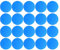 20Pcs Fridge Magnets Whiteboards Notice Board Planning Magnet Magnetic Button Round Plastic Covered 30mm Blue