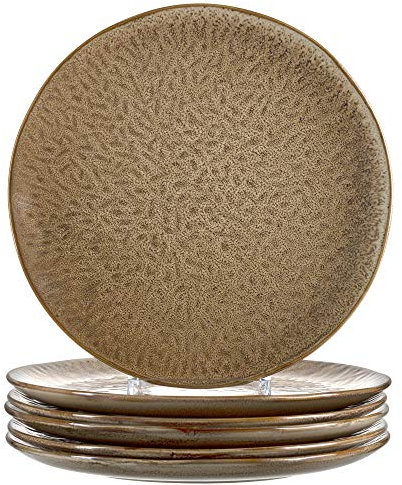 LEONARDO HOME 018537 MATERA 6er Set Teller, Keramik, beige