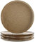 LEONARDO HOME Matera 018537 Lot de 6 assiettes en céramique, beige