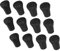 Linian Bastones de Senderismo - 12 Puntas de Goma Flexibles de Reemplazo para Bastones de Trekking