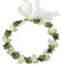 Blumenkrone Blumenkranz, Blumenstirnband, Bridal Flowers Girls Hair Accessories, mit Verstellbarem Band, für Hochzeitsfeier, Frisch und Schön (Grün)