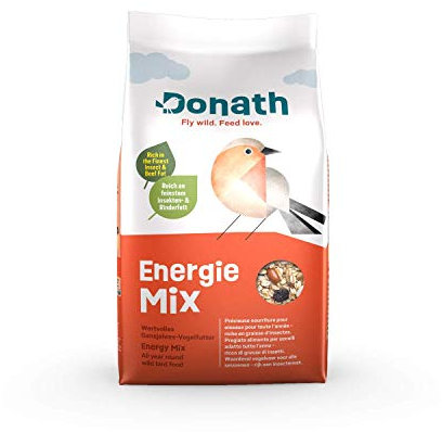 Donath Energie Mix - reich an hochwertigem Insektenfett - die ausgewogene Mischung - wertvolles Ganzjahres Wildvogelfutter - aus unserer Manufaktur in Süddeutschland - 9 Kg Sack