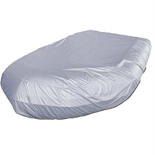 Housse de Bateau Gonflable, 210D Tissu Oxford Kayak Canoë Bâche Couverture- Imperméable Anti Poussière Résistants Aux UV, Stockage Durable Protection, pour la Protection du Bateau (gray,380*94*46cm)