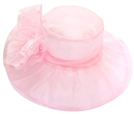 Jimmackey Femmes Mariée Chapeau de Mariage, Casquette Femme Cérémonie Chapeau Fête Bride Chapeau Casquettes Voilette Mariée Casquette Vintage Hat pour Mariage Cocktail Derby Saint Valentin (PK)