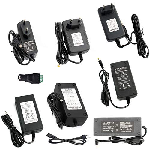 FOLGEMIR 12V 2A 24W Netzteil, AC 110V - 240V Ladegerät, universal Transformator Trafo Netzadapter für LED Strip Streifen SMD 5050/3528/5630
