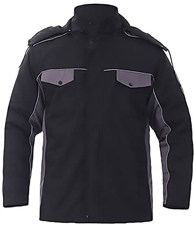 YJKJ Schweißerjacke, Schweißer Jacke, Winter Verdicken Abnehmbar Antistatisch Kältebeständige Wattierte Jacke,L