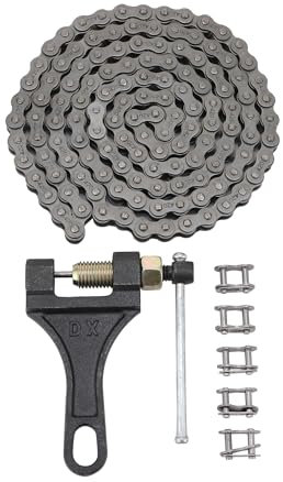 GOOFIT 420 Chain Breaker 132 Chain 5 Pairs Bicycle Link Replacement for 50cc 70cc 90cc 110cc 125cc Dirtbike Atv Quad Go Kart Scooter