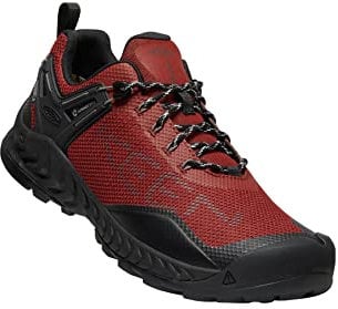 KEEN Herren NXIS Evo Waterproof Kein Absatz, Fired Brick/Black, 42.5 EU