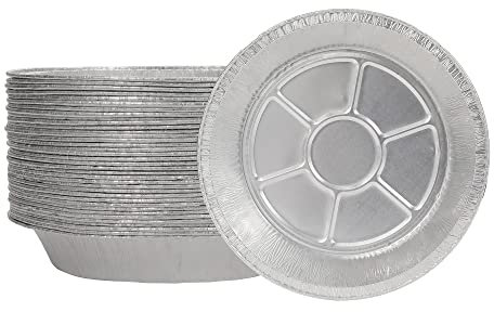 Waytiffer 9 Pie Pans (30pack) - Disposable Aluminum Foil Pie Tins,Heavy-duty, Baking Tin Plates, Standard Size