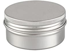 ZEOABSY 1000 Stück Leere 50ml Rund Silber Aluminium Tins mit Schraub-Deckel Schraubdose Cremedose Aludose Blechdosen Alu-Tiegel Dosenfür Kosmetik Kerze Salben