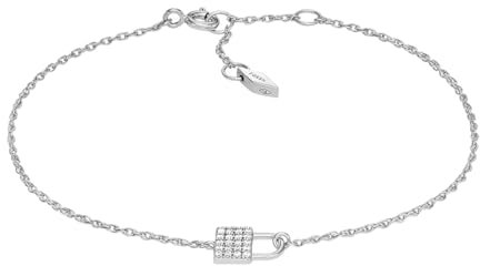 Fossil Damen-Gliederarmband Lock Sterlingsilber, JFS00625040
