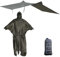 onewind Regen Poncho für Männer und Frauen, Leichte Wasserdichte Regenmantel Wärmekragen und Polsterriemen for Camping, Hiking, Wandern, OD Green