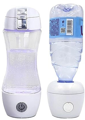Wasserstoff-Wasserflaschen-Generator Tragbar Wasserstoff-Wasser-Ionisator-Maschine 3 Minuten Wasserstoffkonzentration Bis Zu 1600 PPB TRITAN Werkstoff USB Wiederaufladbar 350ml