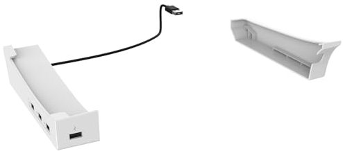 DAGIJIRD Support de table stable à rangement horizontal avec concentrateur USB 4 ports pour console PS5 Slim