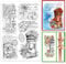GLOBLELAND Postamt Briefkasten Und Blumenblätter Silikonstempel Für Karten Umschläge Texthintergrund Klare Stamps Siegel Transparente Stempel Für DIY Scrapbooking Fotoalbum