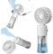 Frelisiy Handheld Fan Misting Fan, Multi-purpose for Portable Mini Mister Fan, Neck Fan and Desk Fan, 1500mAh, 4 Speed Adjustable, Suitable for Women, Home, Office, Travel (White)